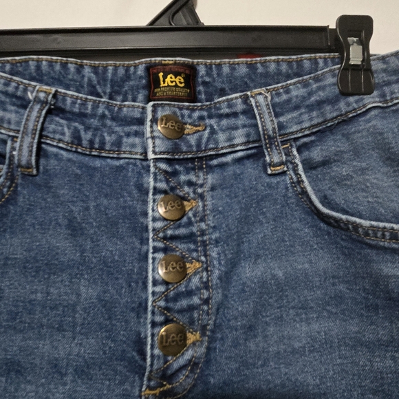 Lee High Rise Blue Women's Jeans - Picture 2 of 4